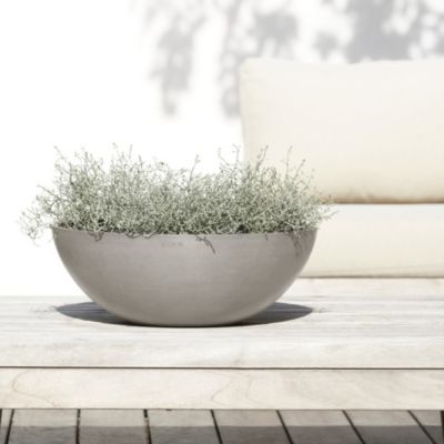 ECOPOTS Pot Rond Vienna 50 Taupe - D. 50 x H. 18 cm - 22,3 L