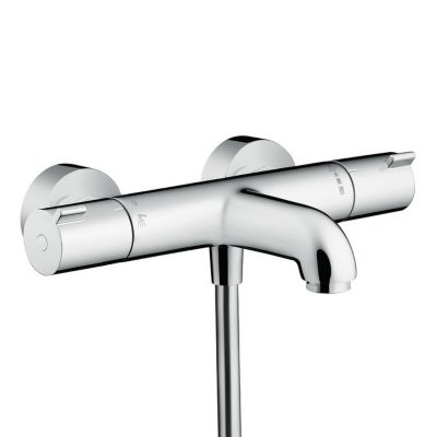 Ecostat Set Mitigeur thermostatique Bain/douche + Barre de douche Unica + Douchette 2 jets, Chrome