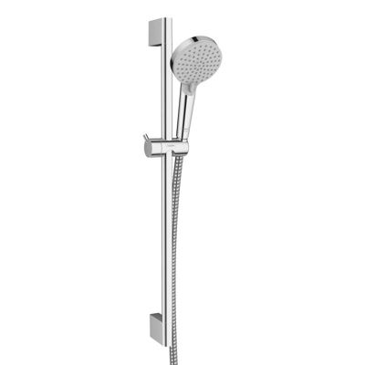 Ecostat Set Mitigeur thermostatique Bain/douche + Barre de douche Unica + Douchette 2 jets, Chrome