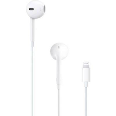 Ecouteurs Apple EarPods Lightning Blanc MWTY3ZM/A avec micro et telecommande