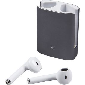 Ecouteurs Bluetooth boîtier gris