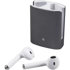 Ecouteurs connectés Bluetooth boîtier gris
