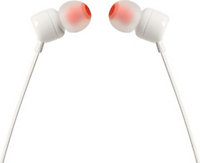 Ecouteurs filaires JBL T110 blanc avec microphone