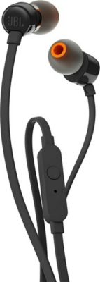 Ecouteurs filaires JBL T110 noir avec microphone