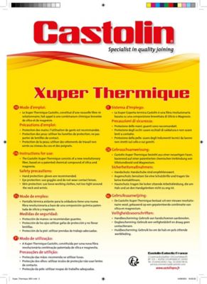 Écran thermique de soudage Castolin sans amiante L.28 x l.20 cm