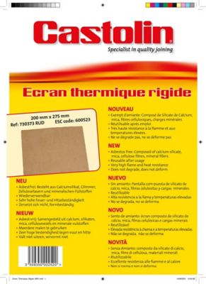 Ecran thermique rigide Castolin 1 plaque
