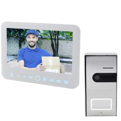 Écran vidéo filaire + bouton tactile pour l'extérieur filaire Blyss Jelbi