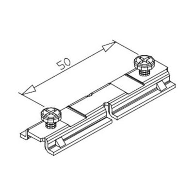 ECROU GALVA AVEC VIS POUR ATTACHE RIGIDE TUBE DEPRAT 62