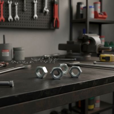 Écrou hexagonal acier zingué Diall ø20 mm - 4 pièces