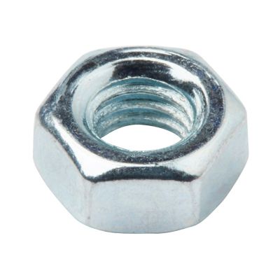 Écrous hexagonaux en acier zingué ø 6 - 200 pièces