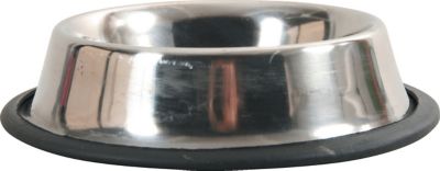 Ecuelle en inox ronde antidérapante pour chien, 0,7L