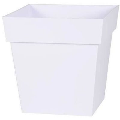 EDA Pot carre Toscane - 50 cm - 87 L - Blanc