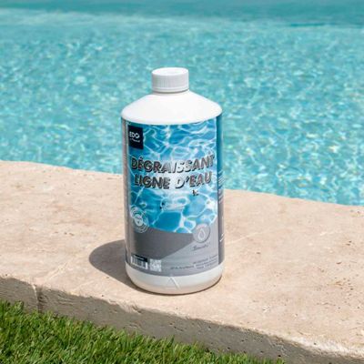 Edg Edenea - Nettoyant Ligne D'Eau Piscine Spa - Bouteille 1 Litre - Action Dégraissante