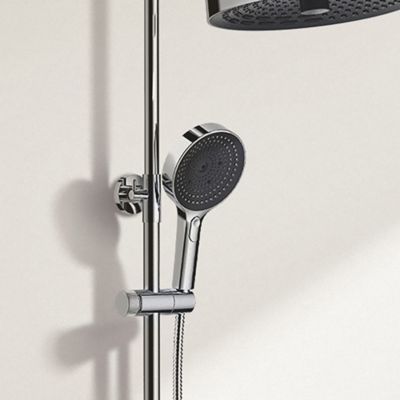 Edouard Rousseau - Colonne de Douche Thermostatique CONCAVE - Douchette 3 Jets - Sécurité anti brûlure - Chromée