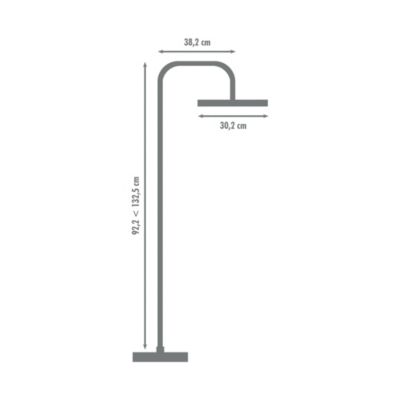 Edouard Rousseau - Colonne de Douche Thermostatique CONCAVE - Douchette 3 Jets - Sécurité anti brûlure - Chromée