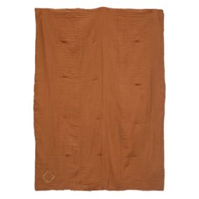 Edredon en gaze de coton (100x140 cm - Marron Brun)