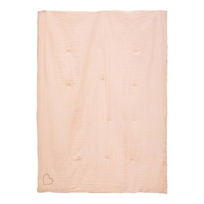 Edredon Lili en gaze de coton 100x140cm blanc - Atmosphera