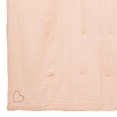 Edredon Lili en gaze de coton 100x140cm blanc - Atmosphera