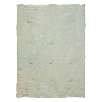 Edredon "Lili" en gaze de coton 100x140cm blanc - Atmosphera