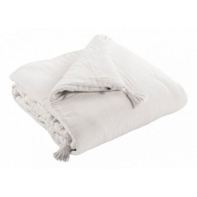 Edredon ou Bout de lit "Gaïa" toutes dimensions "Gaze de Coton" - Gaïa Chantilly - 90 x 200 cm - Gaia Chantilly -