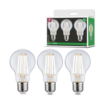 Efficient-Line Filament 230 V Ampoule LED E27 Kit de 3 3x840lm 3x4W 3000K Clair