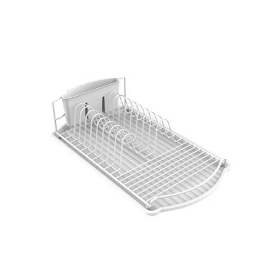 Egouttoir à  vaisselle avec plateau en Acier Blanc mat MSV