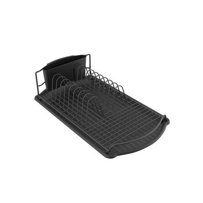 Egouttoir à  vaisselle avec plateau en Acier Noir mat MSV