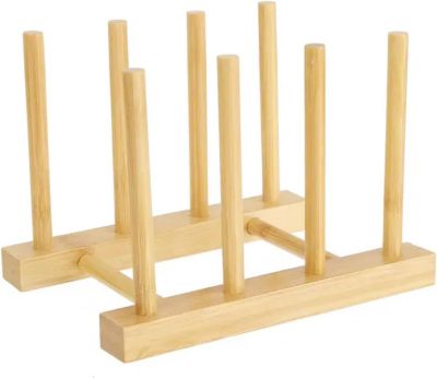 Egouttoir Vaisselle en Bois 3 rangements