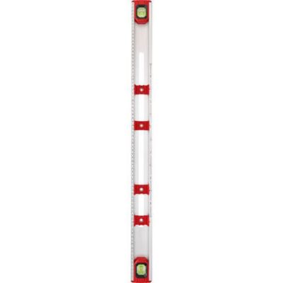 Einhell 65902 règle niveau à bulle 800 mm précision 0,50 mm/m, 4 gabarits réglables, 2 libellules