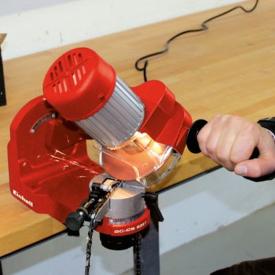 Affûteuse Chaîne Tronçonneuse Électrique Einhell GC-CS 85 E – 85W + Étau Pivotant