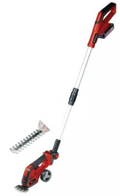 Einhell Cisaille gazon/taille-buissons GE-CG 18/100 Li T - 18V - lames 100/200mm - manche télescopique