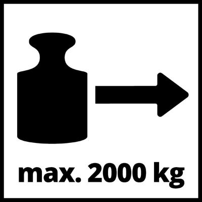 Einhell Palan à levier TC-LW 2000 - traction jusqu'à 2 000 kg - câble acier 3,3 m