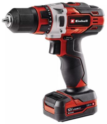 Einhell Perceuse-visseuse TE-CD 12/1 Li (1x2,0 Ah) - 12V - 30Nm - 2 vitesses - mandrin 10mm