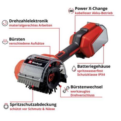 Einhell Power X-Change PICOBELLA 18/90 - Brosse de surface sans fil multifonction 18 V