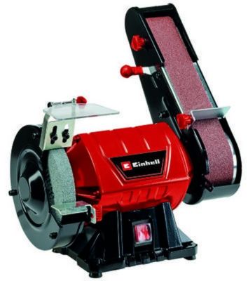 Einhell Touret de ponçage à bande et à disque TC-US 350 - ajustable - anti-vibration