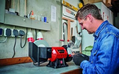 Einhell Touret à meuler TC-WD 200/150 - ajustable - anti-vibration