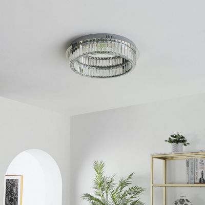 Elégant plafonnier pampilles de cristal - Pezzati