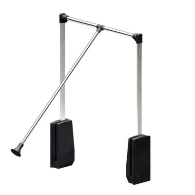 Elévateur de penderie escamotable en acier - boîtier noir - largeur dressing 920-1240 mm