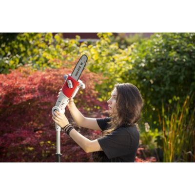 Elagueur sur perche 20V Télescopique jusqu'à 4m - Elagueuse Guide Oregon 20cm- Inclus Batterie lithium 2.0Ah+ Chargeur IKRA