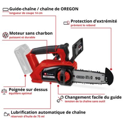 Elagueuse sans fil sur batterie 18V Einhell FORTEXXA 18/20 TH Solo - Power X-Change (vendue sans batterie ni chargeur)