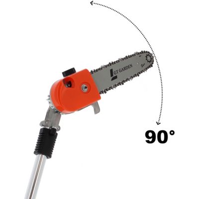Elagueuse thermique sur perche avec tête orientable, 52 cm3, 3 CV, longueur 4.15 mètres - GT GARDEN