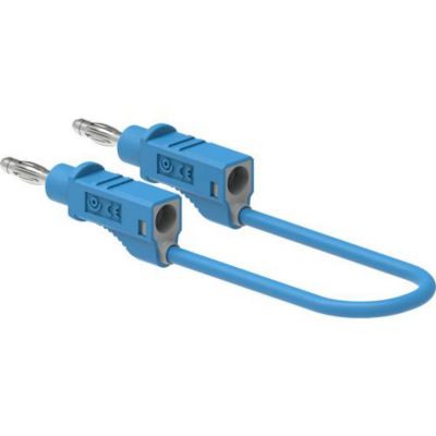Electro PJP 2112-CD1-50BL - Cordon de mesure 4 mm 50 cm bleu