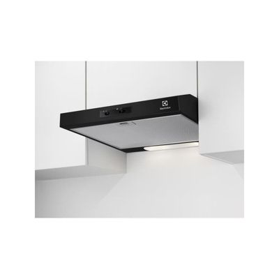 ELECTROLUX Hotte visière 60 cm 272 m3/h noire - EFU216K