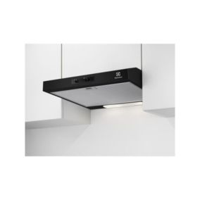 ELECTROLUX Hotte visière 60 cm 272 m3/h noire - EFU216K