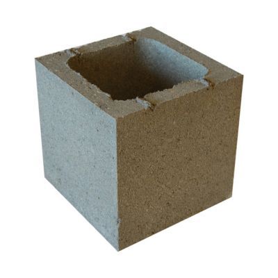 Elément de pilier 20 x 20 cm gris en Béton