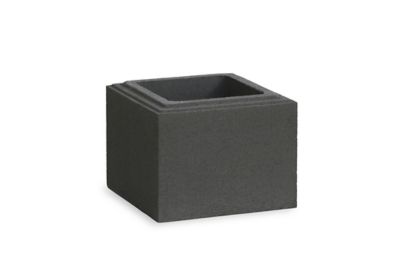 Elément de pilier 22.5 x 22.5 cm gris foncé