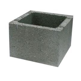 Elément de pilier 28 x 28 cm gris en Béton