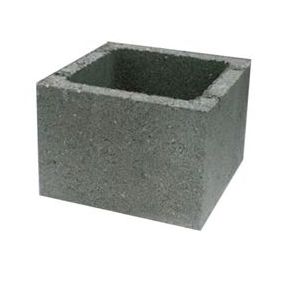 Elément de pilier 28 x 28 cm gris en Béton