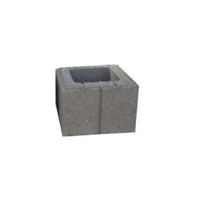 Element de pilier 38 x 38 cm gris en Béton