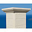 Elément de pilier Borgona blanc 40 x 40 cm